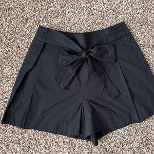 J Crew Black Bow shorts, size 14